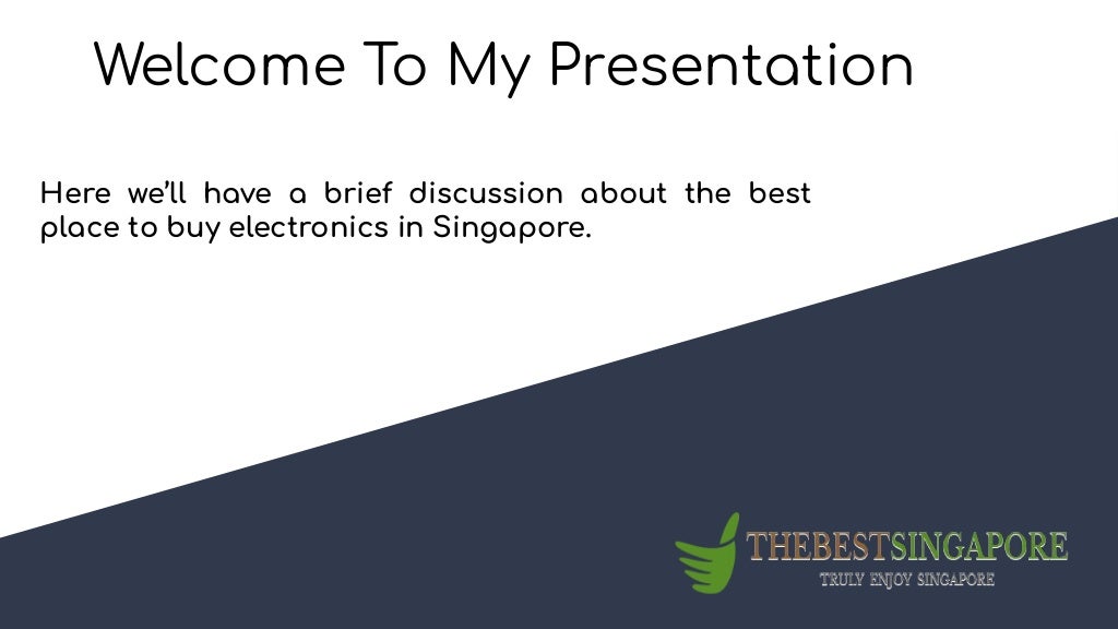 Best Place To Buy Electronics In Singapore