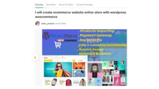 Ecommerce website online store with wordpress woocommerce