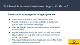 Which mobile Framework to choose: Angular Vs. Flutter? image.