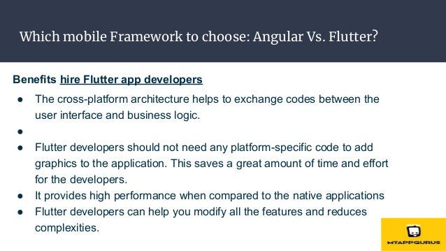 Which mobile Framework to choose: Angular Vs. Flutter?