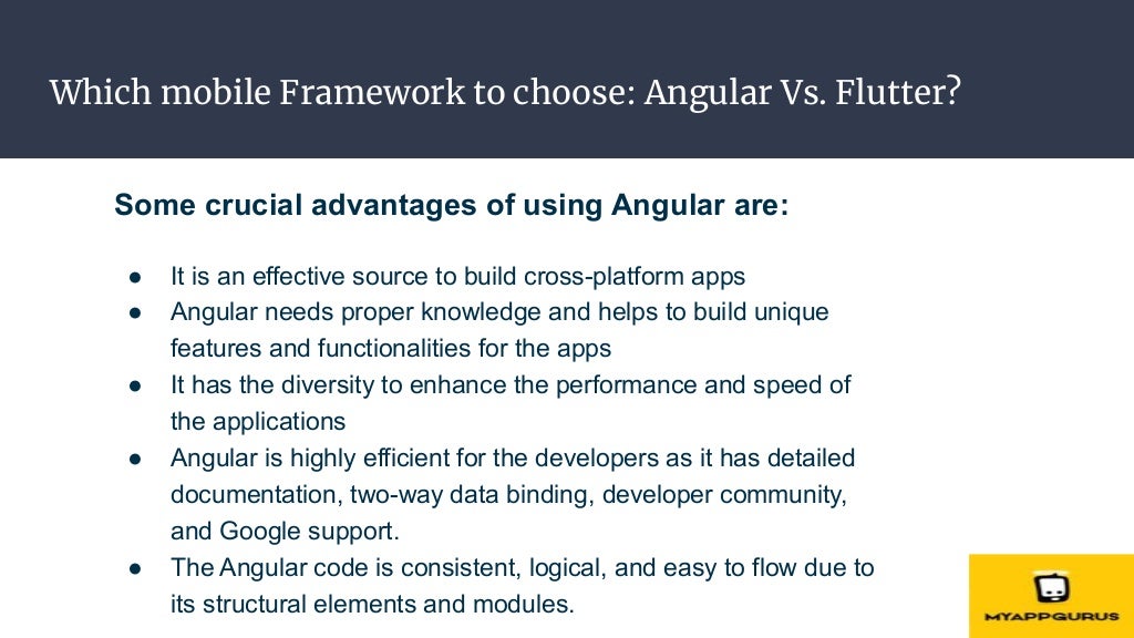 Which mobile Framework to choose: Angular Vs. Flutter?