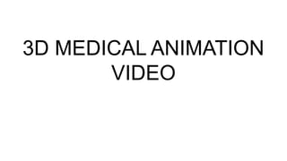 3D MEDICAL ANIMATION
VIDEO
 