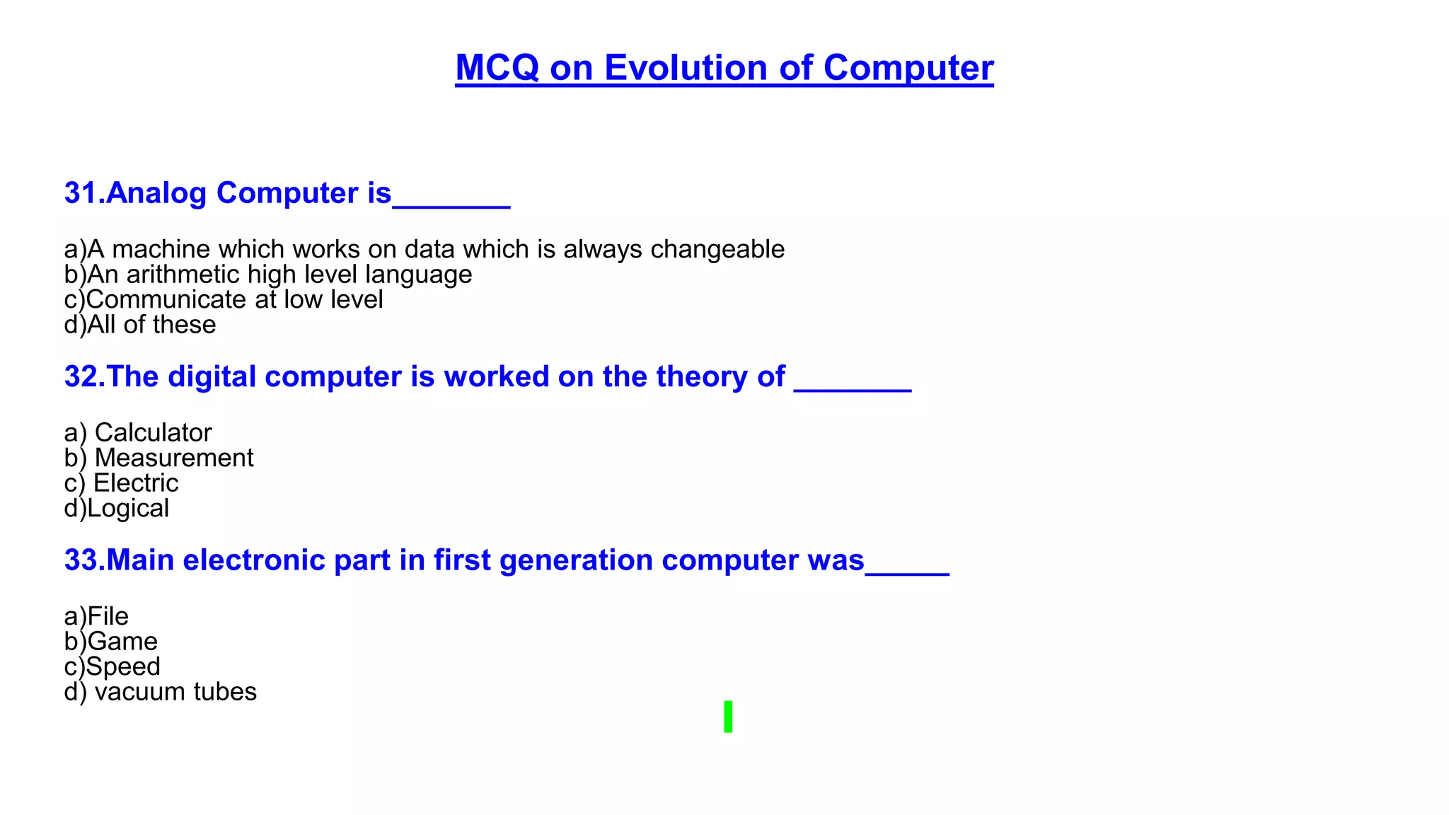 Evolution of computer | PPT