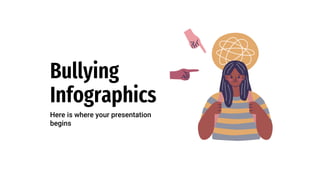 Bullying
Infographics
Here is where your presentation
begins
 