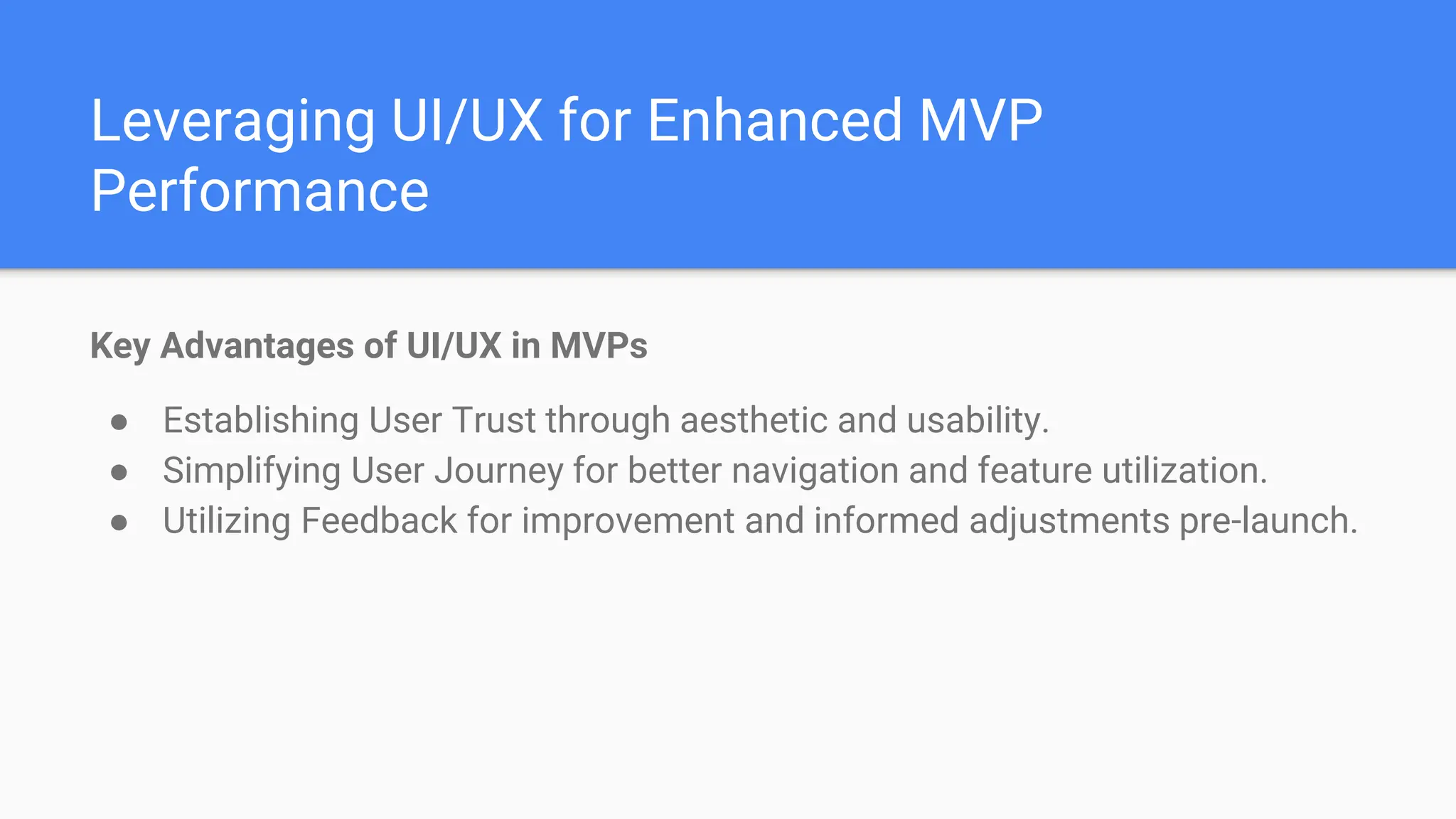 UI/UX IN MVP DEVELOPMENT: CRAFTING COMPELLING EXPERIENCES | PPT