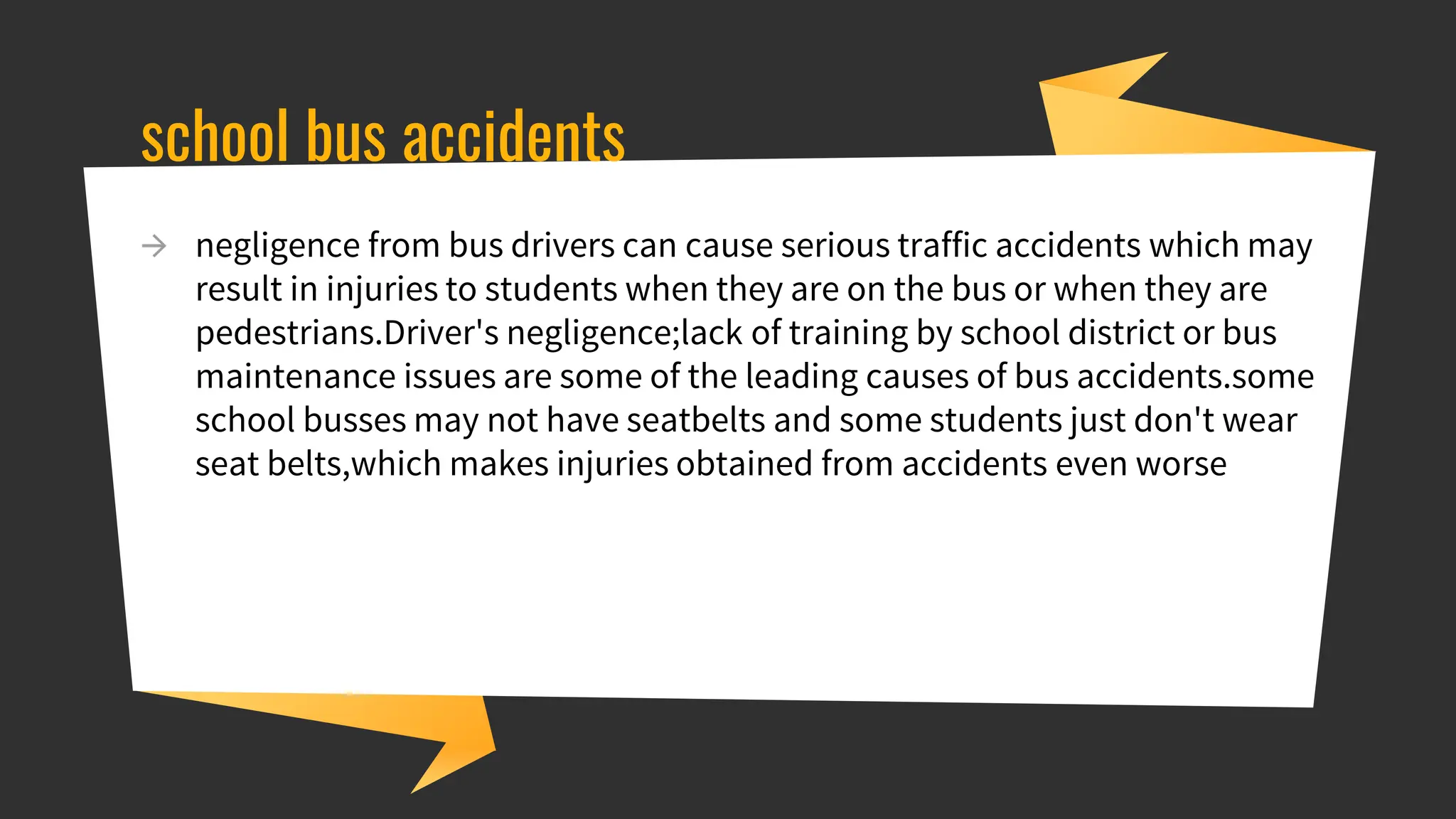 Community Nursing Science/ common causes of accidents in School PPSX