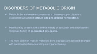 skeletal disorders of metabolic and endocrine origin | PDF