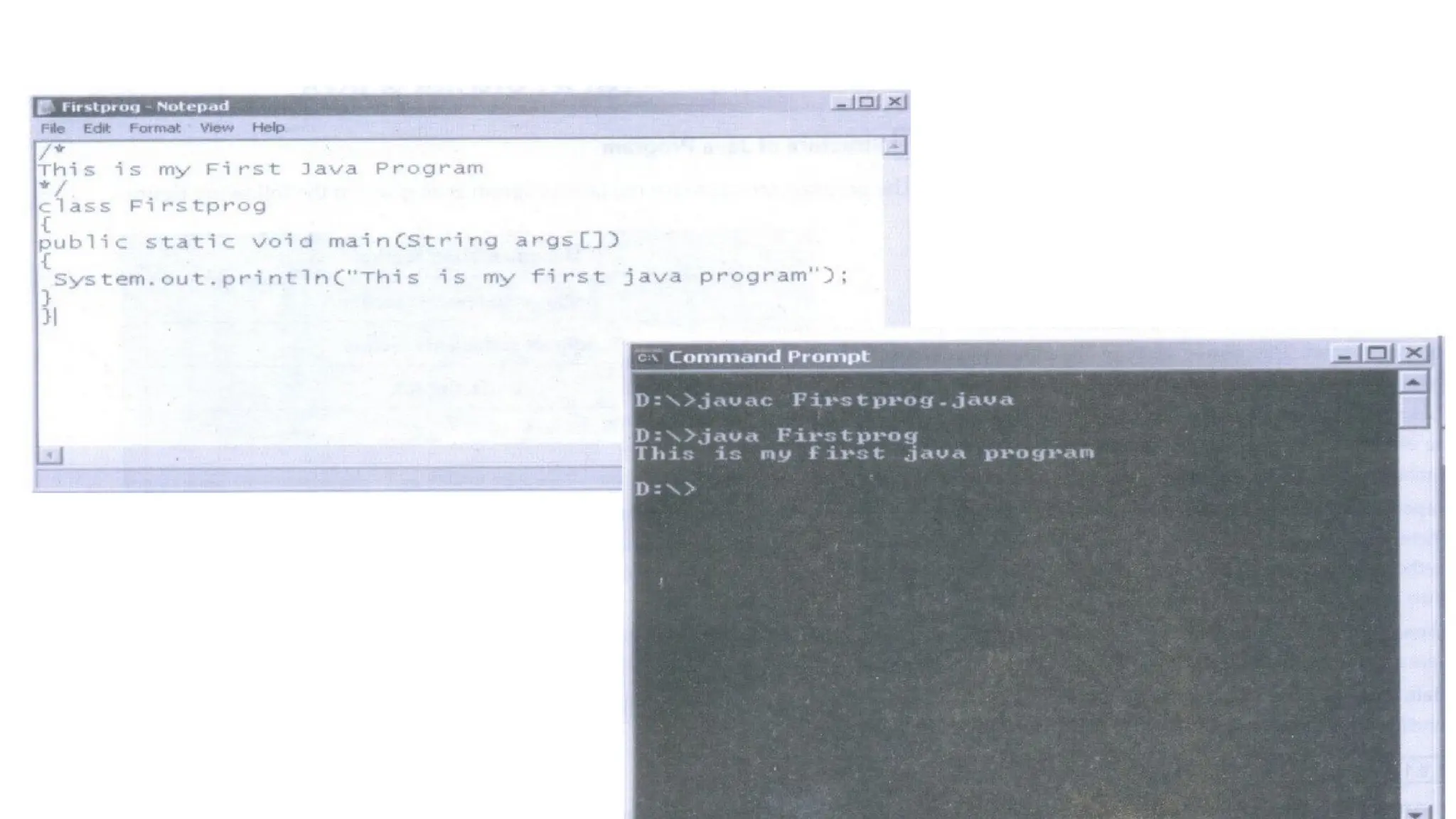 Writing Simple Java Program
 