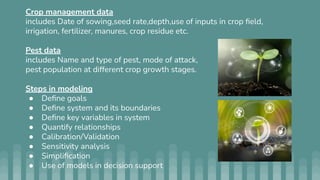 Crop Stimulation models and their uses for optimization of Agricultural ...