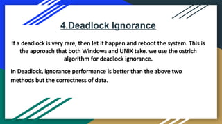 Ostrich Method Untitled presentation.pptx os ppt deadlock prevention | PPTX