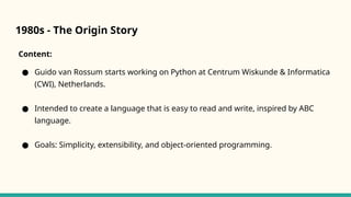 The birth &rise of python:A timeline.pptx