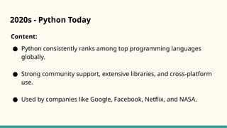 The birth &rise of python:A timeline.pptx