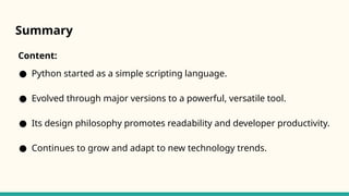 The birth &rise of python:A timeline.pptx