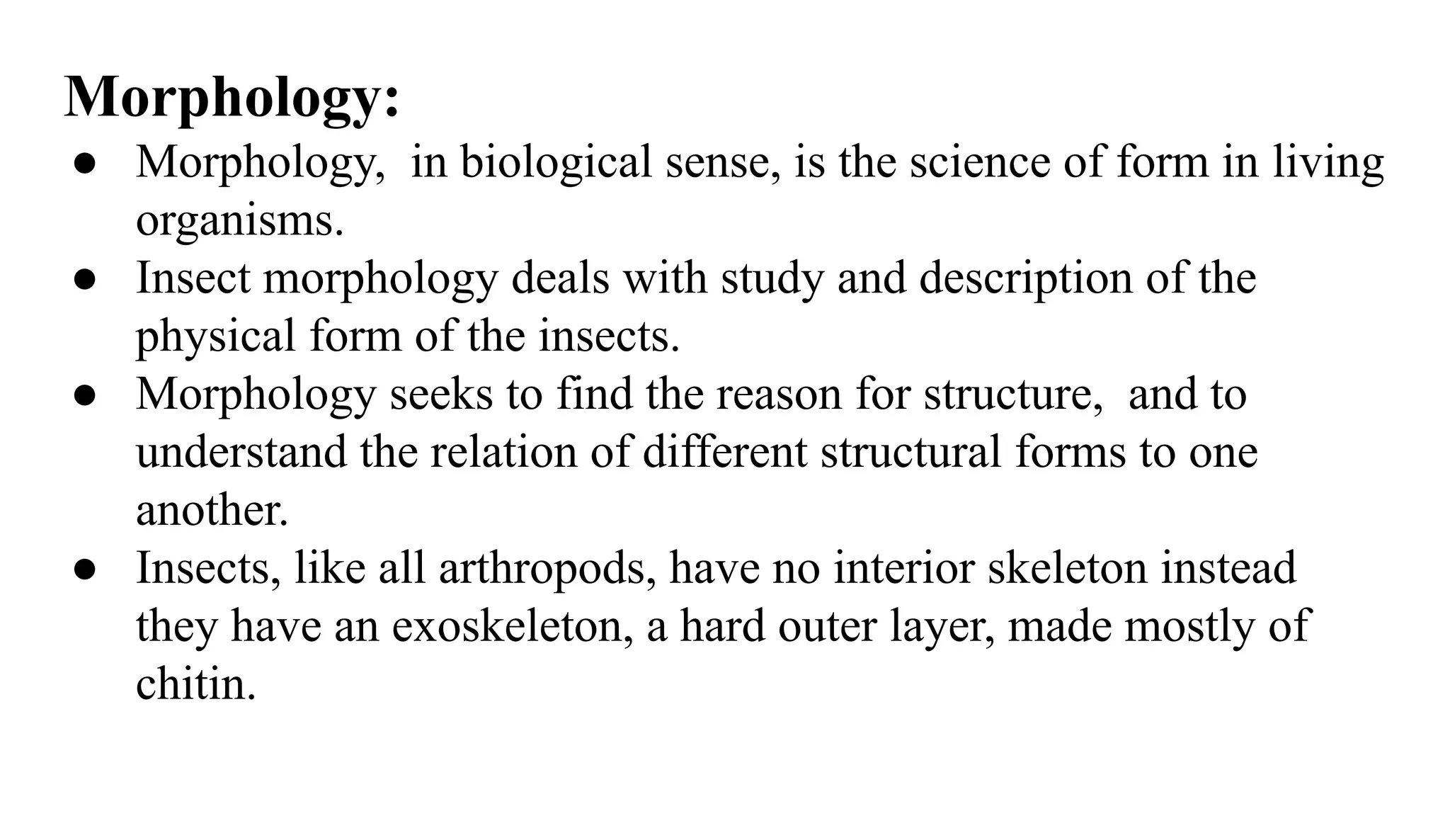Insect morphology | PDF