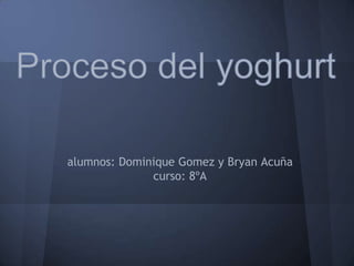 alumnos: Dominique Gomez y Bryan Acuña
              curso: 8ºA
 