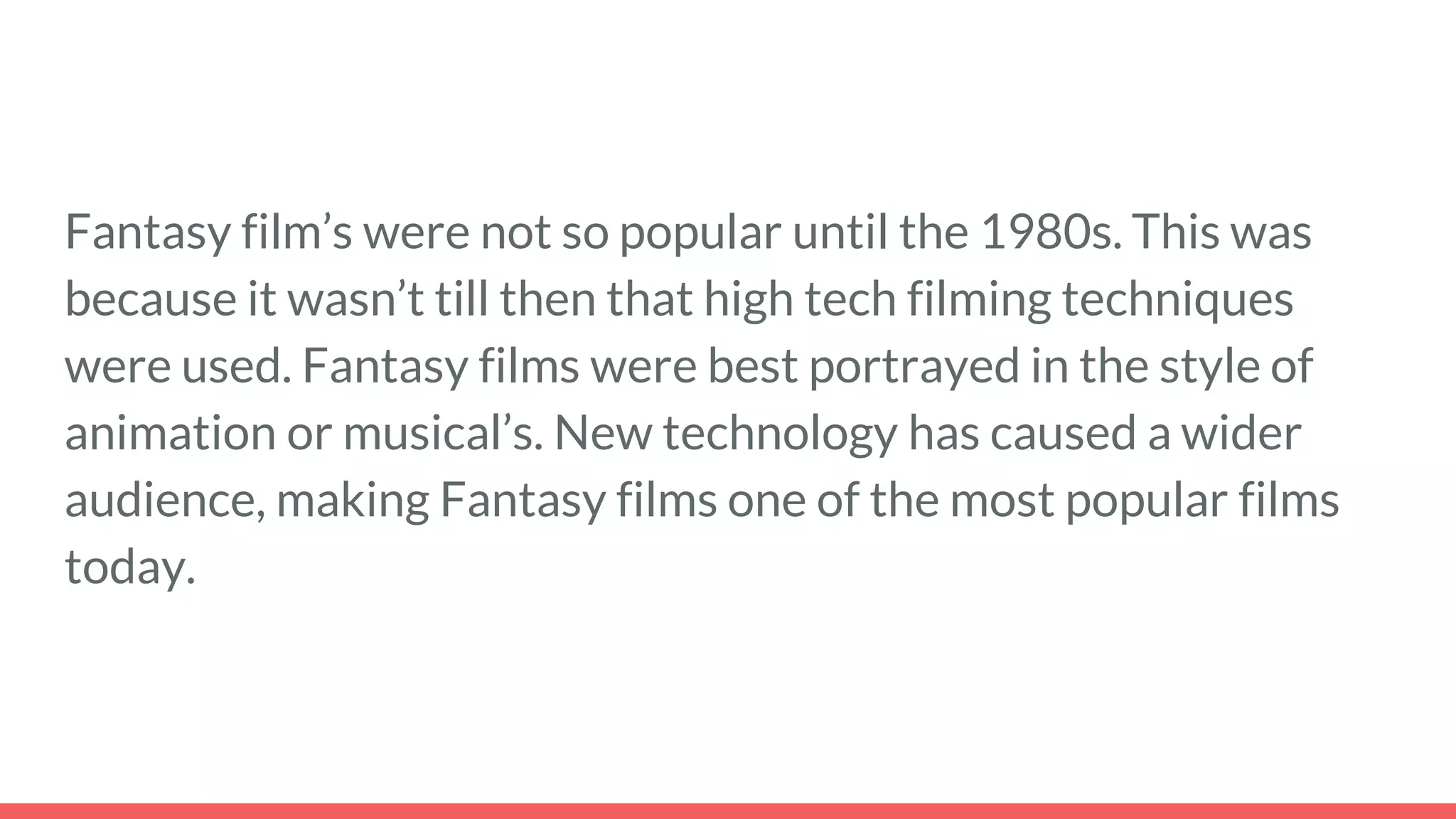 The History of Fantasy | PPTX