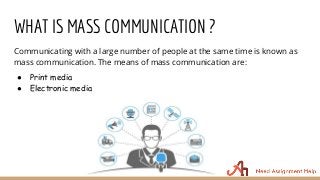 Example of mass communication picture