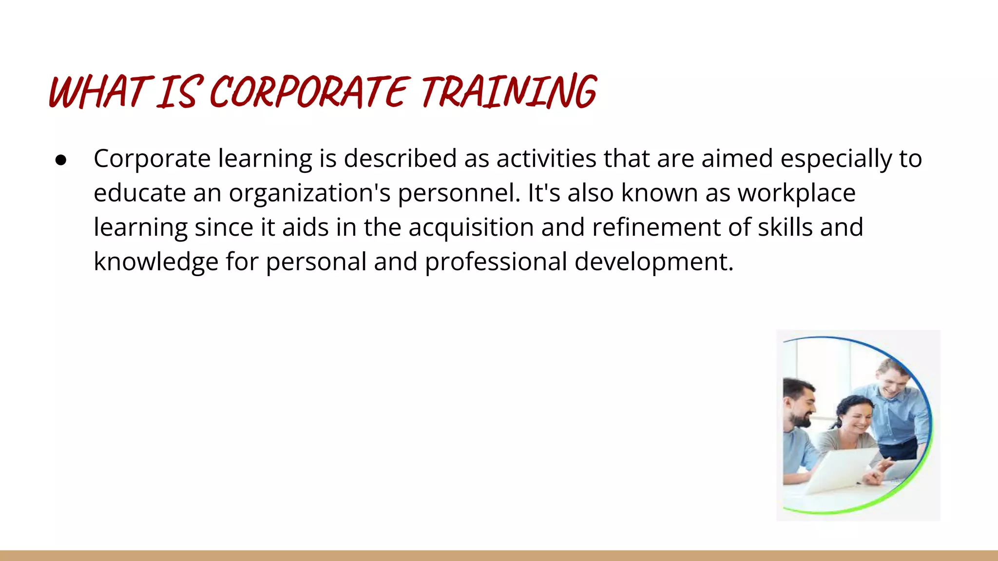 Know What Is Corporate Training – POVW