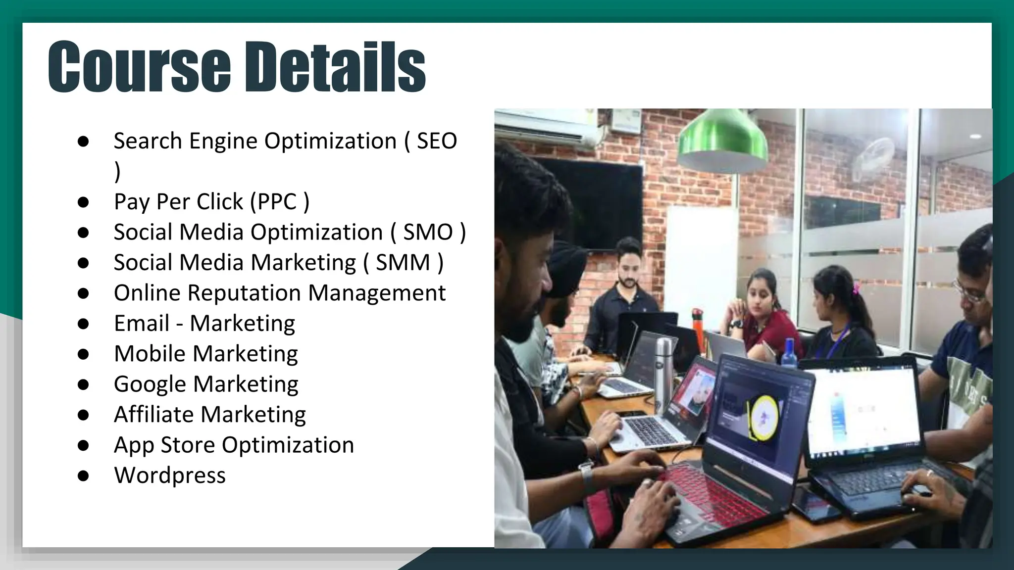 digital marketing institute in chandigarh | PPT