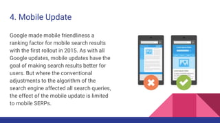 PPT on - 7 Major Google Algorithm Updates | PPTX