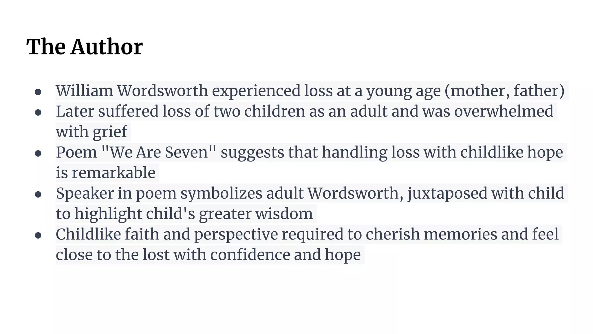 Analysis, We are seven.pptx