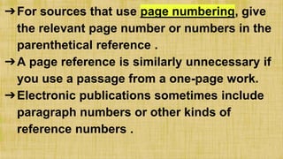 Documentation: Citing Sources in the Text | PPTX