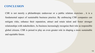 Role of Social Workers in CSR corporate Social Responsibility | PPTX