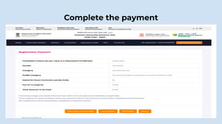Complete the payment
 