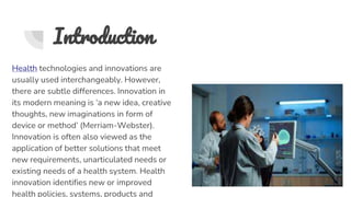 Revolutionizing health through technology PPTX