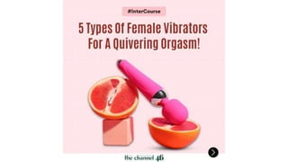 5 Types Of Female Vibrators