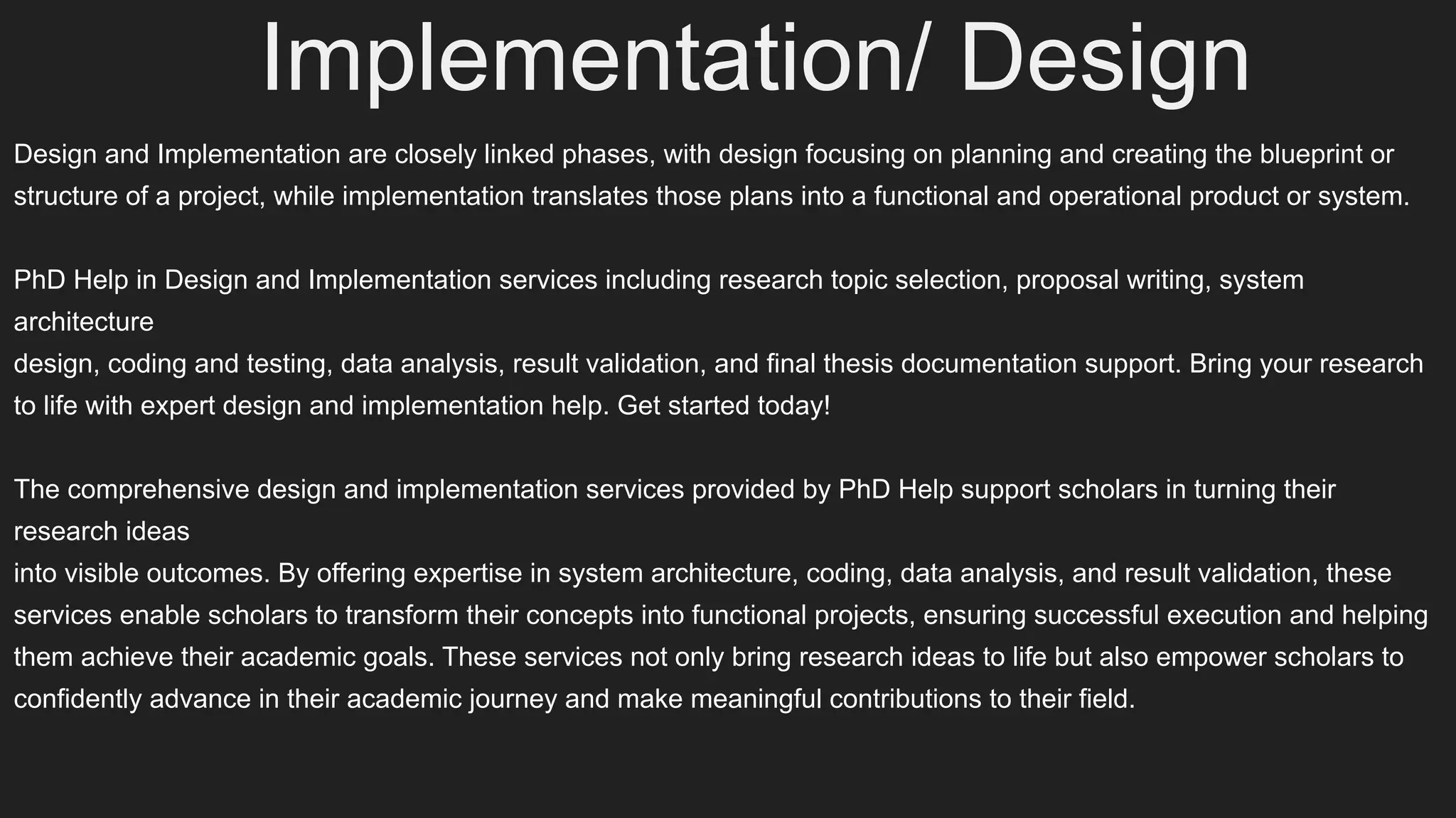 Design and Implementation Process Explained | PPT