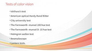 Handy Hand Ritter Vision Test Evaluation of colour vision............... | PDF