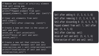 Lists, Dictionaries, Tuples, Sets In Python | PPTX