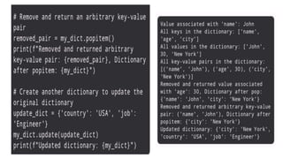 Lists, Dictionaries, Tuples, Sets In Python | PPTX