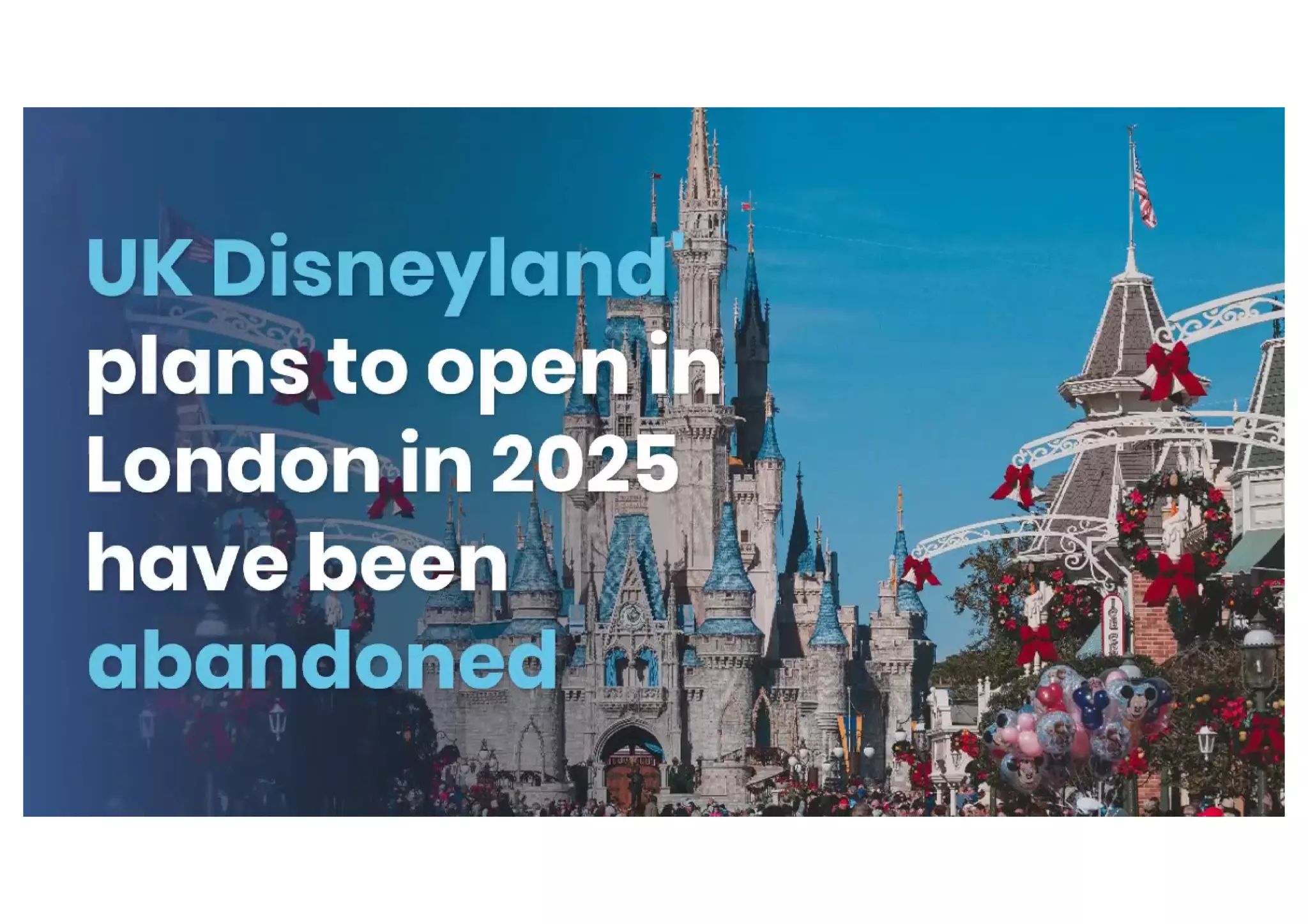 UK Disneyland' plans to open in London in 2025 | PPT