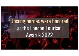 London Tourism Awards 2022