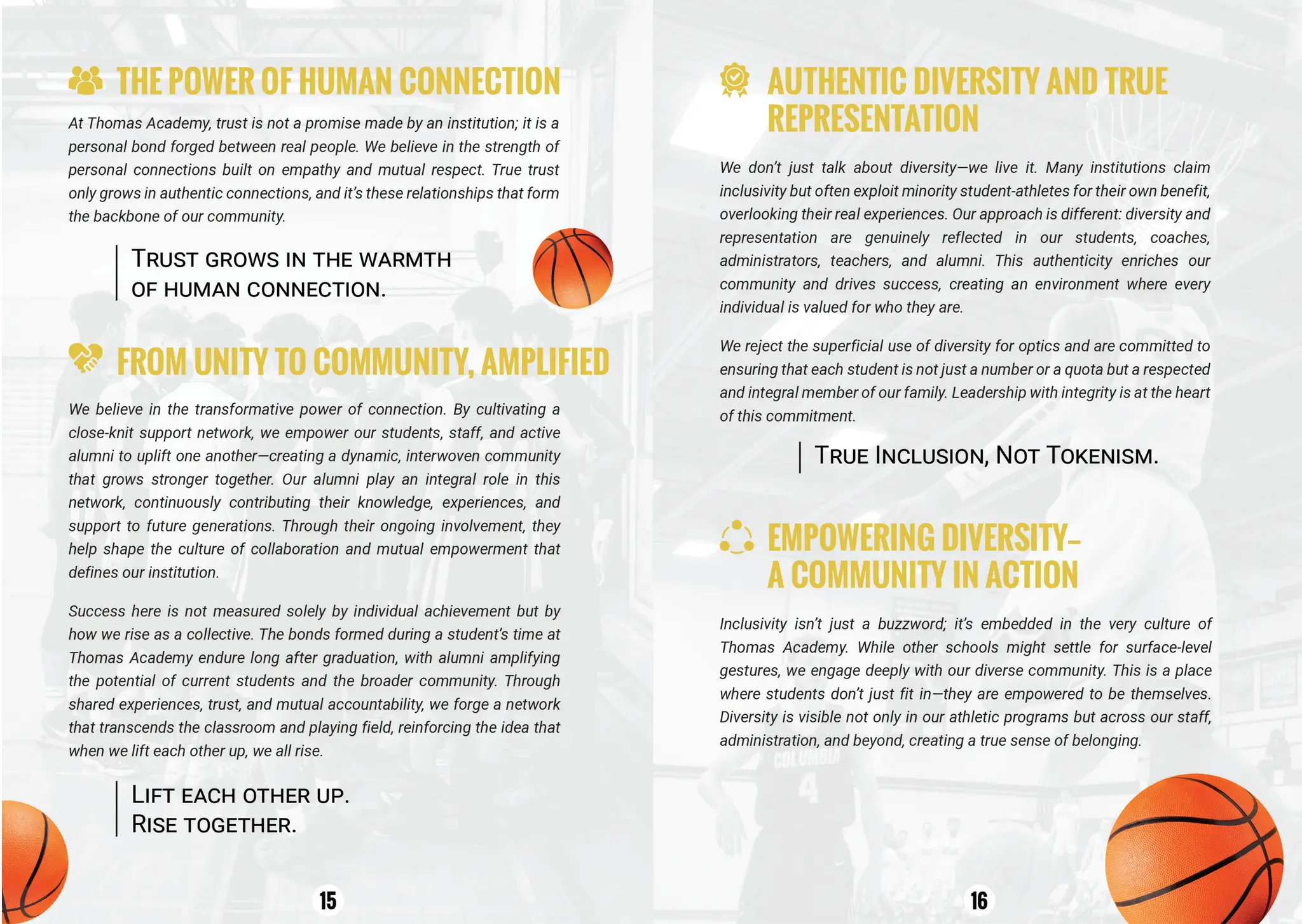 Thomas Academy Basketball Program Guide 2024