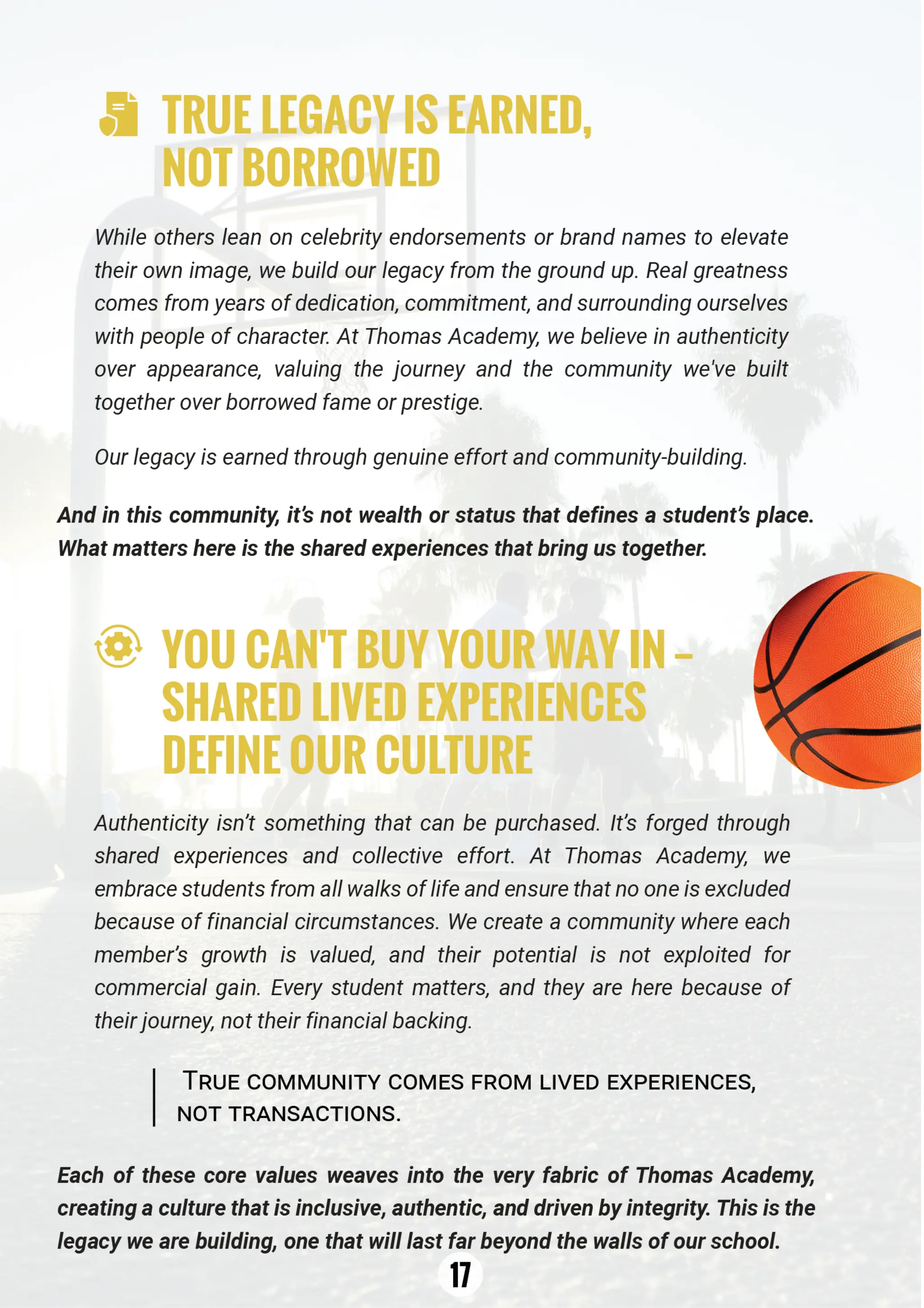 Thomas Academy Basketball Program Guide 2024