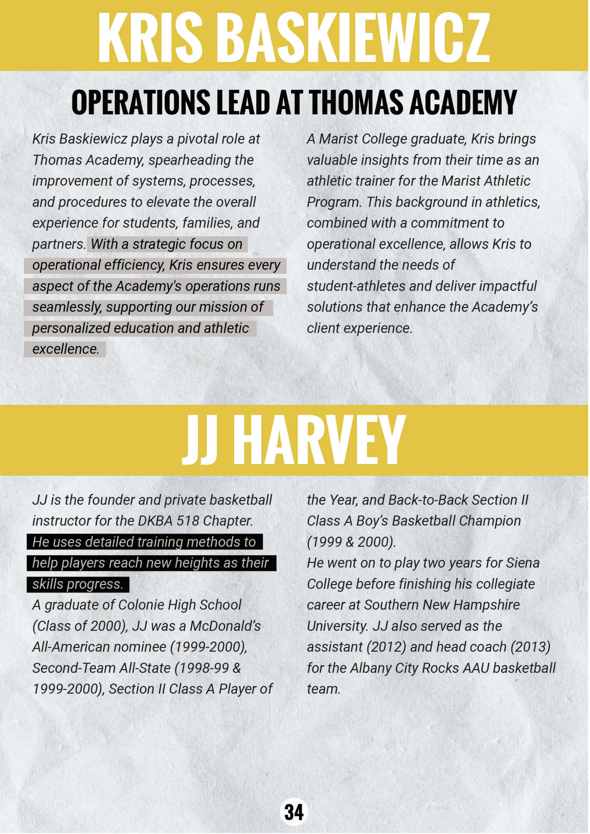 Thomas Academy Basketball Program Guide 2024