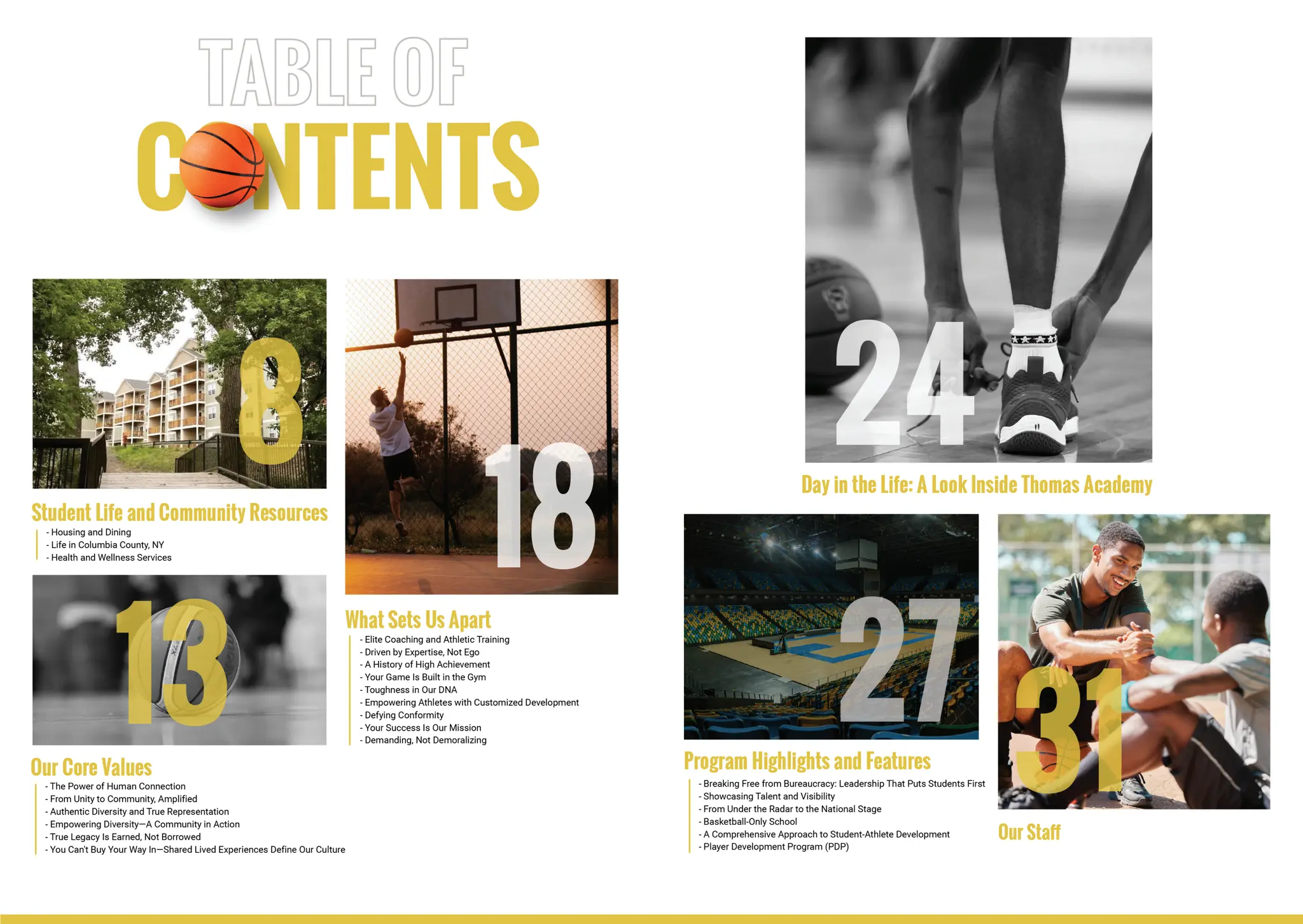 Thomas Academy Basketball Program Guide 2024