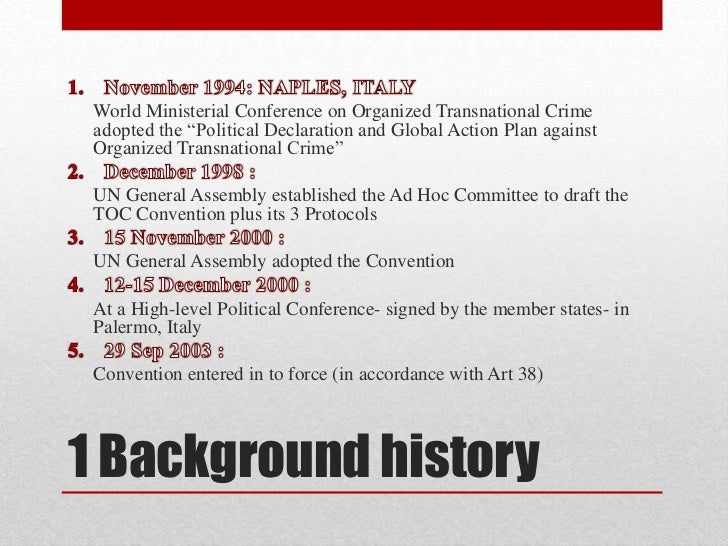 United Nations Convention Against Transnational Organized Crime.