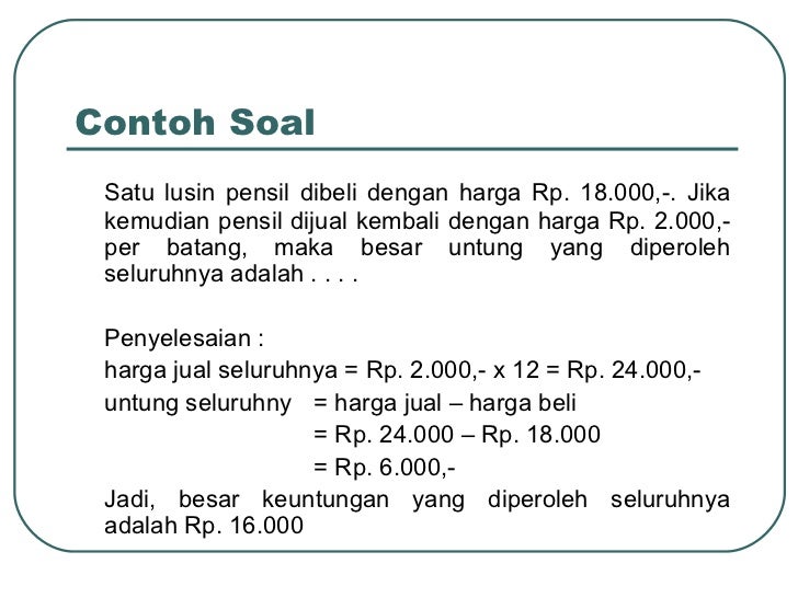 Untung dan rugi forex