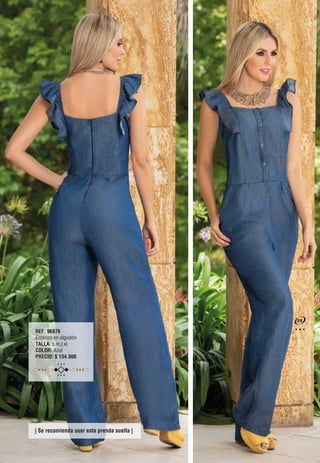REF. 96876
Enterizo en algodón
TALLA: s,m,l,xl
COLOR: Azul
PRECIO: $ 134.900
| Se recomienda usar esta prenda suelta |
89
 