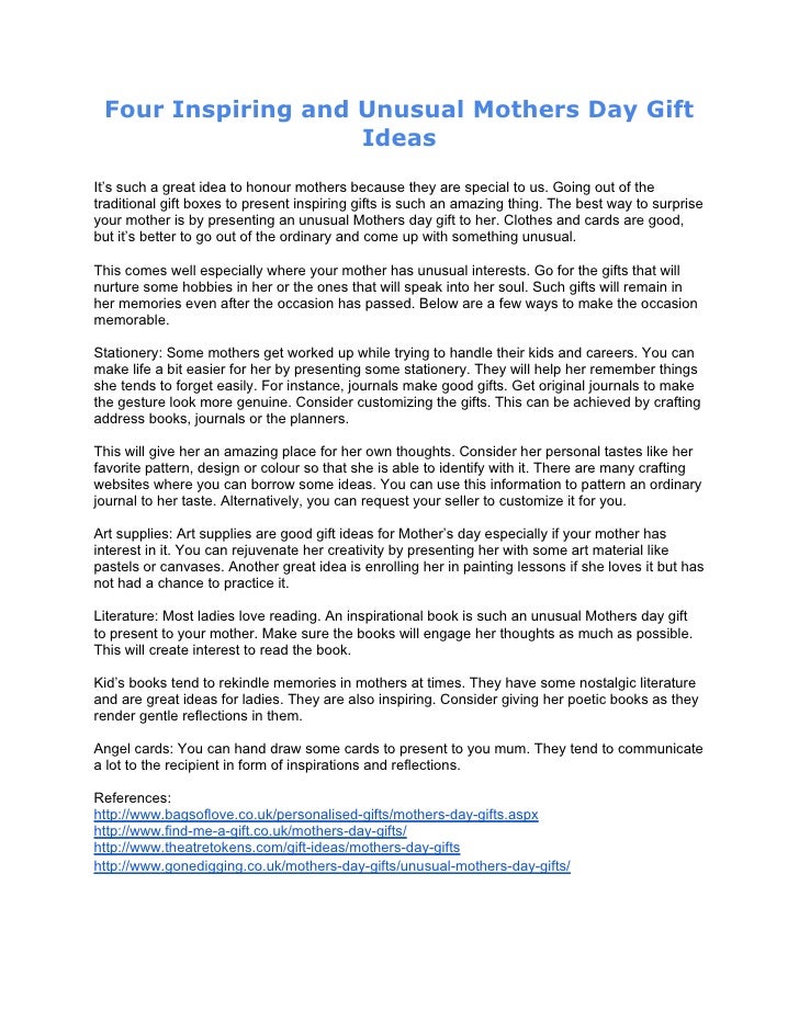 mothers day inspirational gifts