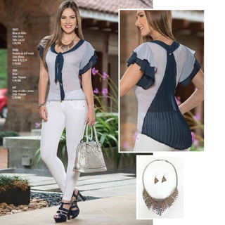 90073
Blusa en chifón
Color: Único
Talla: s,m,l,xl
$ 84,900
94406
Pantalón en drill stretch
Color: Blanco
Talla: 8,10,12,14
$ 79,900
2004
Bolso
Color: Plateado
$ 99,900
662
Juego de collar y aretes
Color: Plateado
$ 29,900
16
 