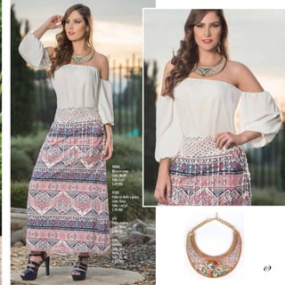 90068
Blusa en crepe
Talla: s,m,l
$ 69,900
97001
Falda en chalis y guipur
Color: Único
Talla: s,m,l,xl
$ 99,900
670
Collar piedras
Color: Único
$ 34,900
9196
Sandalia
Color: Azul
Tacón: 7 ½
Talla: 35 - 40
$ 104,900
57
 