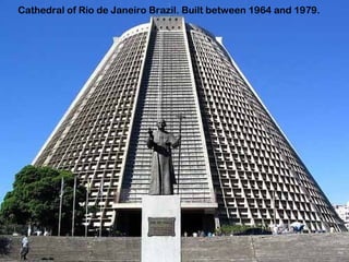 Cathedral of Rio de Janeiro Brazil. Built between 1964 and 1979.
 