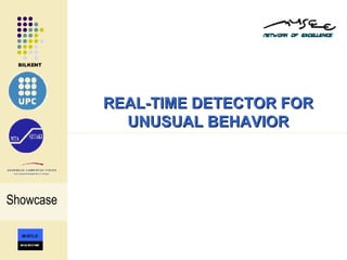 REAL-TIME DETECTOR FOR UNUSUAL BEHAVIOR Showcase 