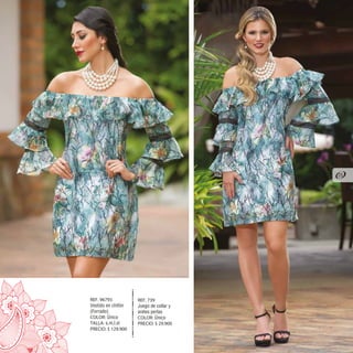 REF. 96793
Vestido en chifón
(Forrado)
COLOR: Único
TALLA: s,m,l,xl
PRECIO: $ 129.900
REF. 739
Juego de collar y
aretes perlas
COLOR: Único
PRECIO: $ 29.900
25
 
