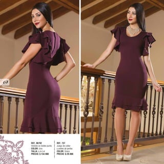 REF. 737
Juego de collar
y aretes de perlas
COLOR: Único
PRECIO: $ 29.900
REF. 96792
Vestido en doble punto
COLOR: Uva
TALLA: s,m,l,xl
PRECIO: $ 134.900
44
 